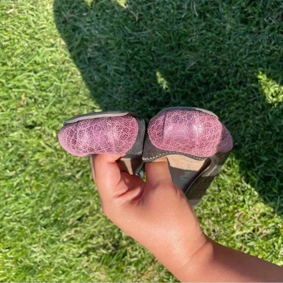 Toms One for One Genuine Leather Color-block Ballet Flats Size 7 - Picture 7 of 12